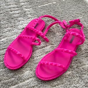 Steve Madden Hot Pink Travel Sandals